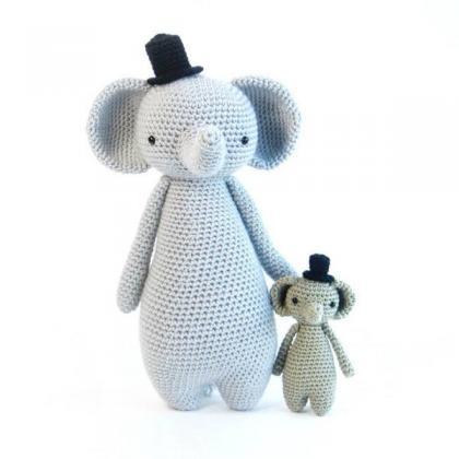 Mini Elephant Crochet Amigurumi Pat..