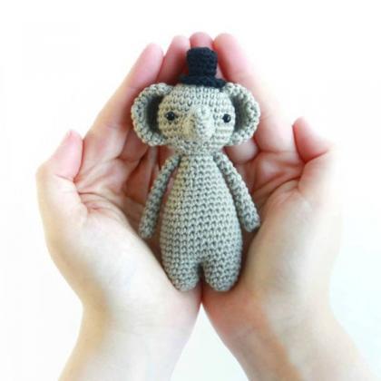 Mini Elephant Crochet Amigurumi Pat..