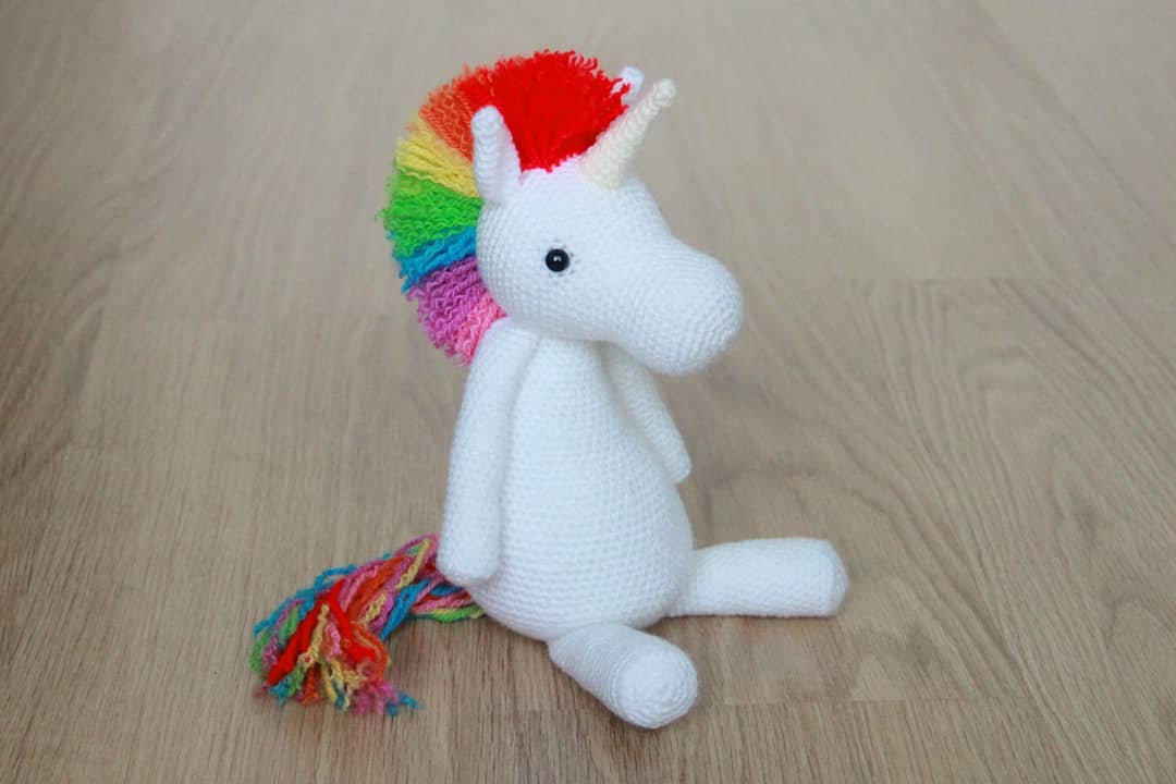 Rainbow Unicorn Crochet Amigurumi Pattern