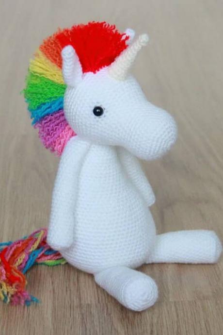 Rainbow Unicorn Crochet Amigurumi Pattern